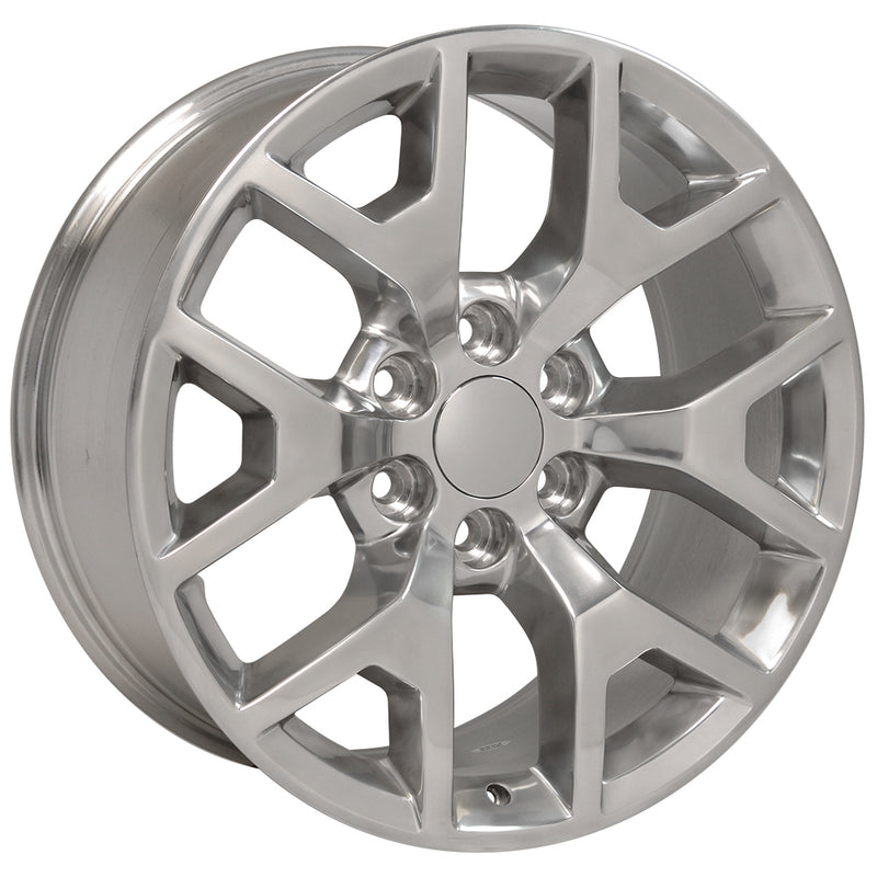 22" Replica Wheel CV92 Fits GMC Sierra Rim 22x9 Polished Wheel