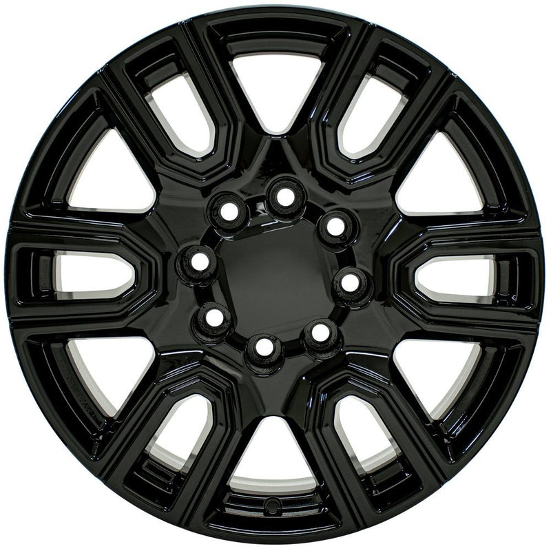 20" Replica Wheel fits GMC Sierra 2500/3500 - CV96A Black 20x8.5