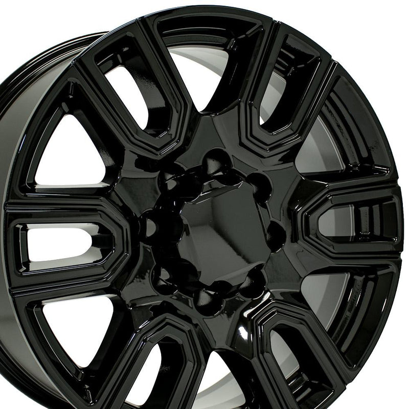 20" Replica Wheel fits GMC Sierra 2500/3500 - CV96A Black 20x8.5