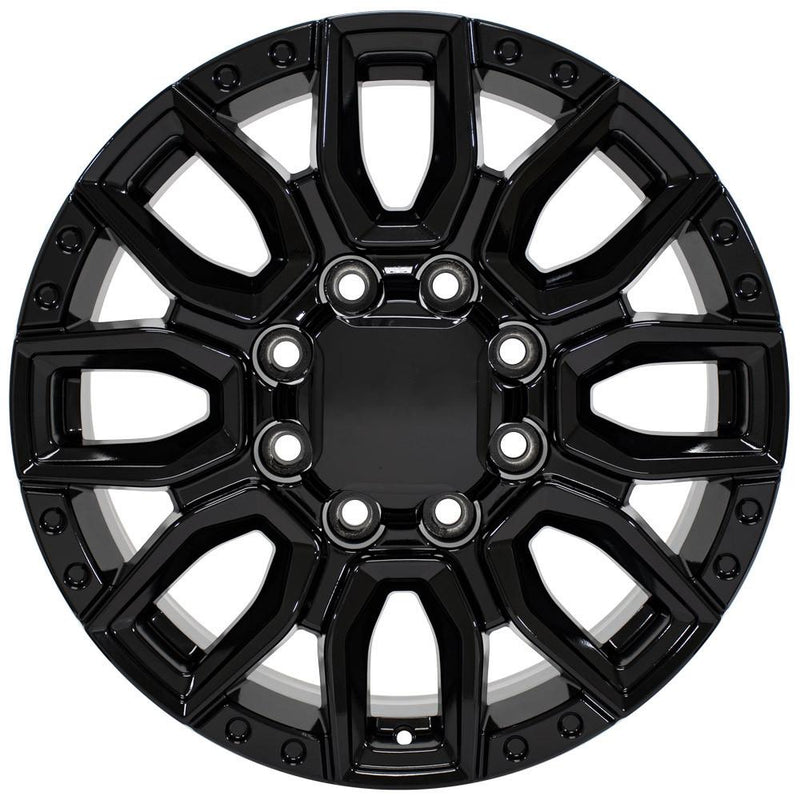 20" Replica Wheel fits GMC Sierra 2500/3500 - CV97B Black 20x8.5