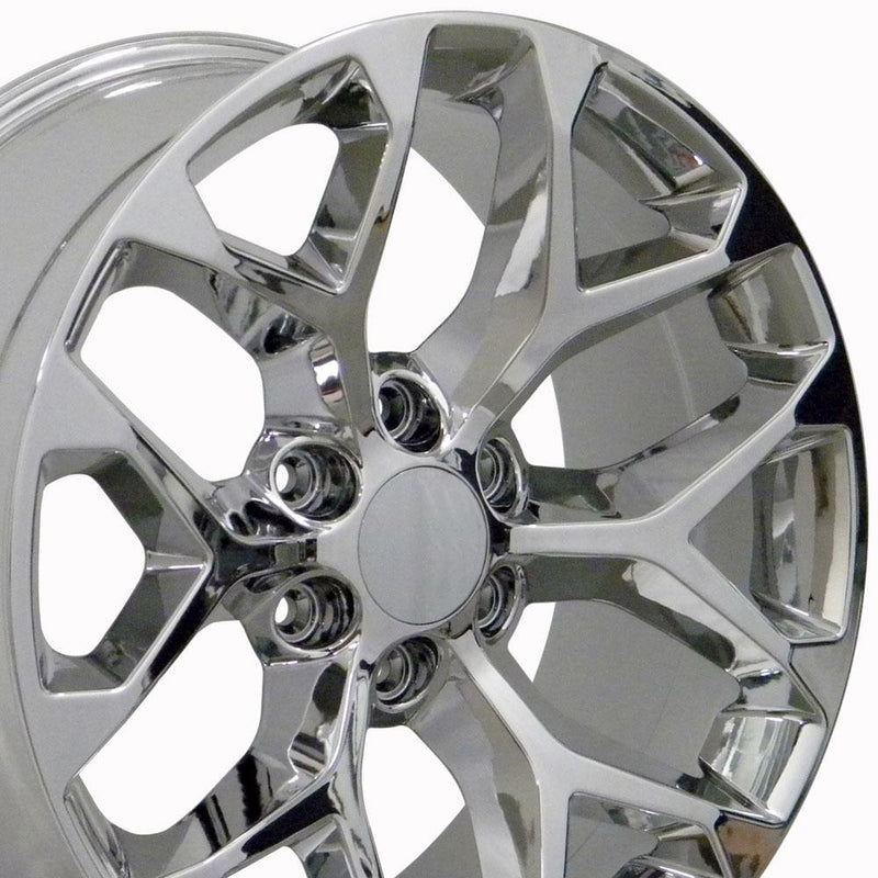 20" Replica Wheel CV98 Fits Chevrolet Silverado Rim 20x9 Chrome Wheel