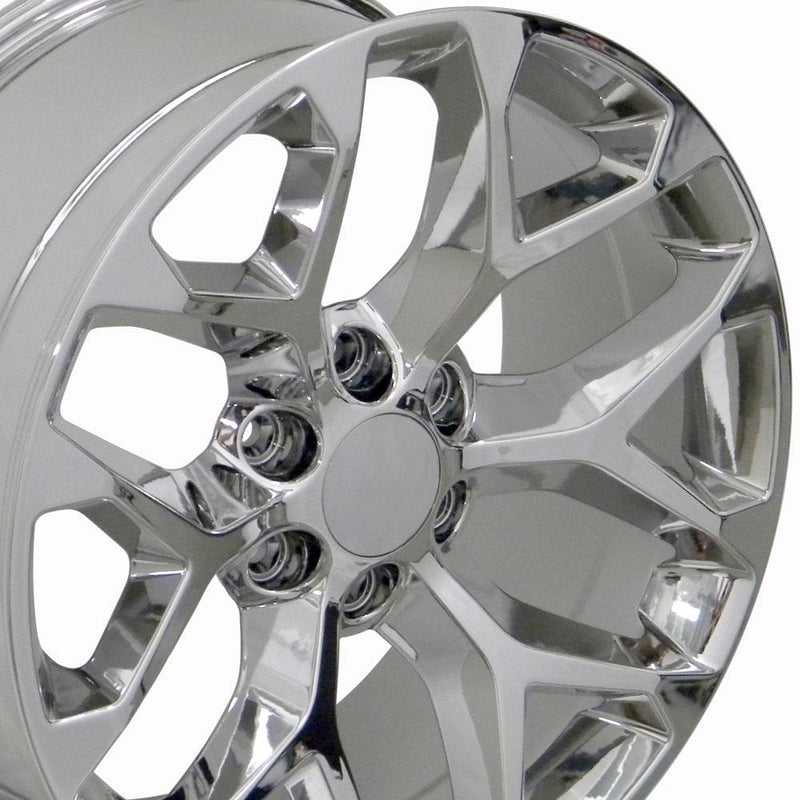 20" Replica Wheel CV98 Fits Chevrolet Silverado Rim 20x9 Chrome Wheel