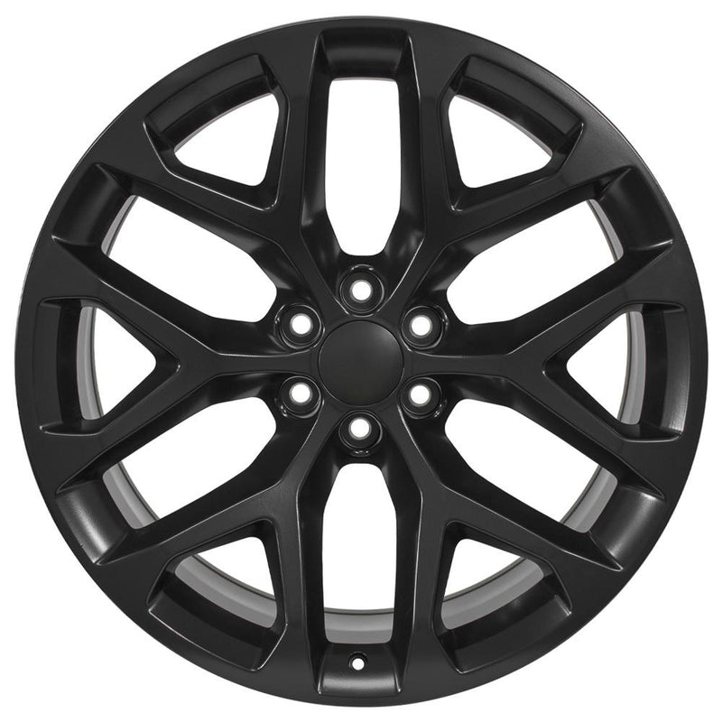 24" Replica Wheel fits Chevy Silverado - CV98B Satin Black 24x10