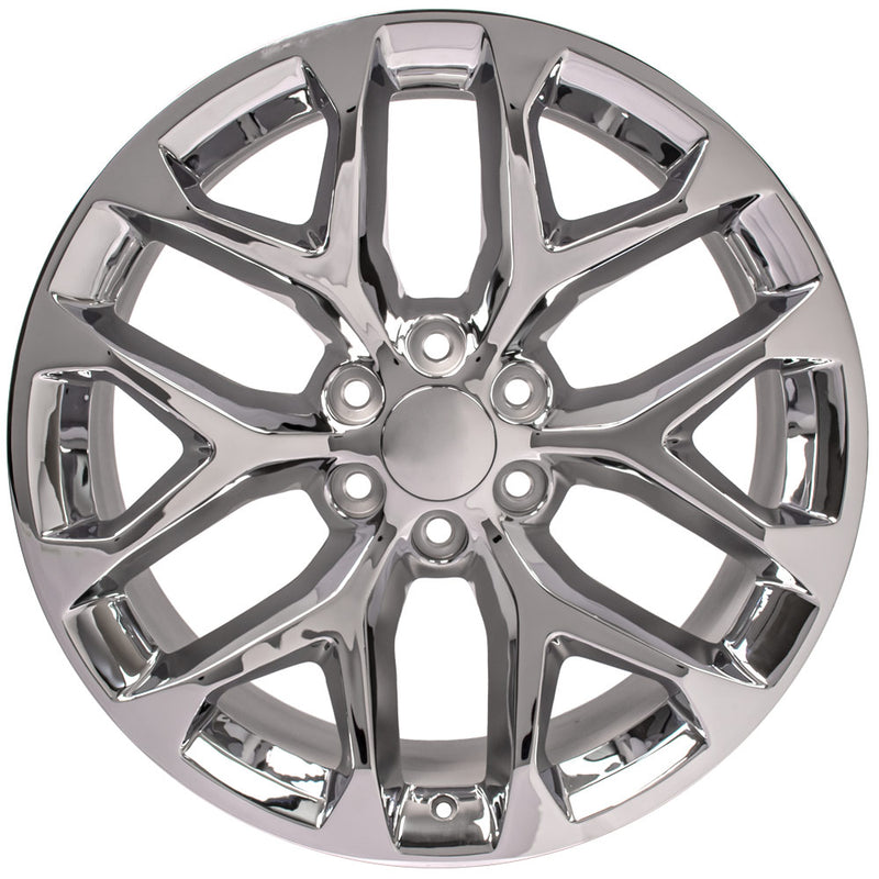 22" Replica Wheel fits Chevy Silverado - CV98B Chrome 22x9