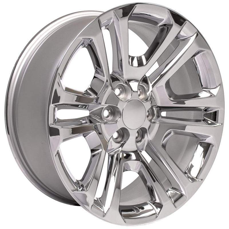 22" Replica Wheel CV99 Fits GMC Sierra Rim 22x9 Chrome Wheel