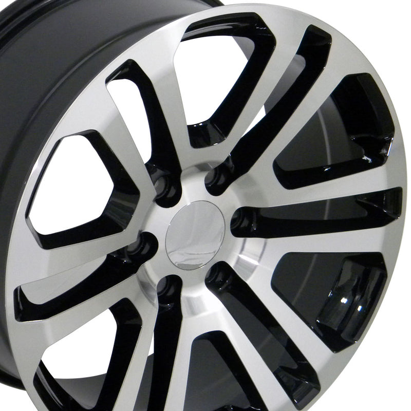 22" Replica Wheel CV99 Fits GMC Sierra Rim 22x9 Machined Wheel