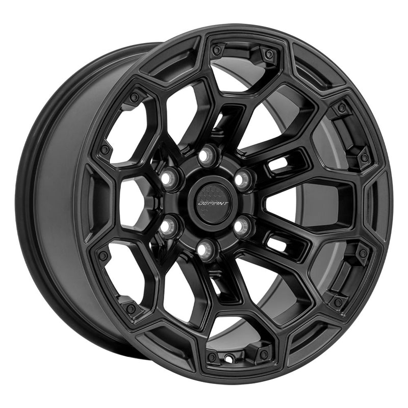 Defiant Wheel DF03 Satin Black with Dark Satin Charcoal 2-Tone 18x9 6x5.5" fits RAM-GM-Nissan