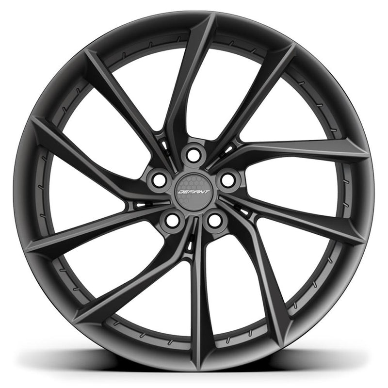 Defiant Wheel DF06 Dark Satin Charcoal 20x10 5x4.5" fits Tesla-Acura-Honda