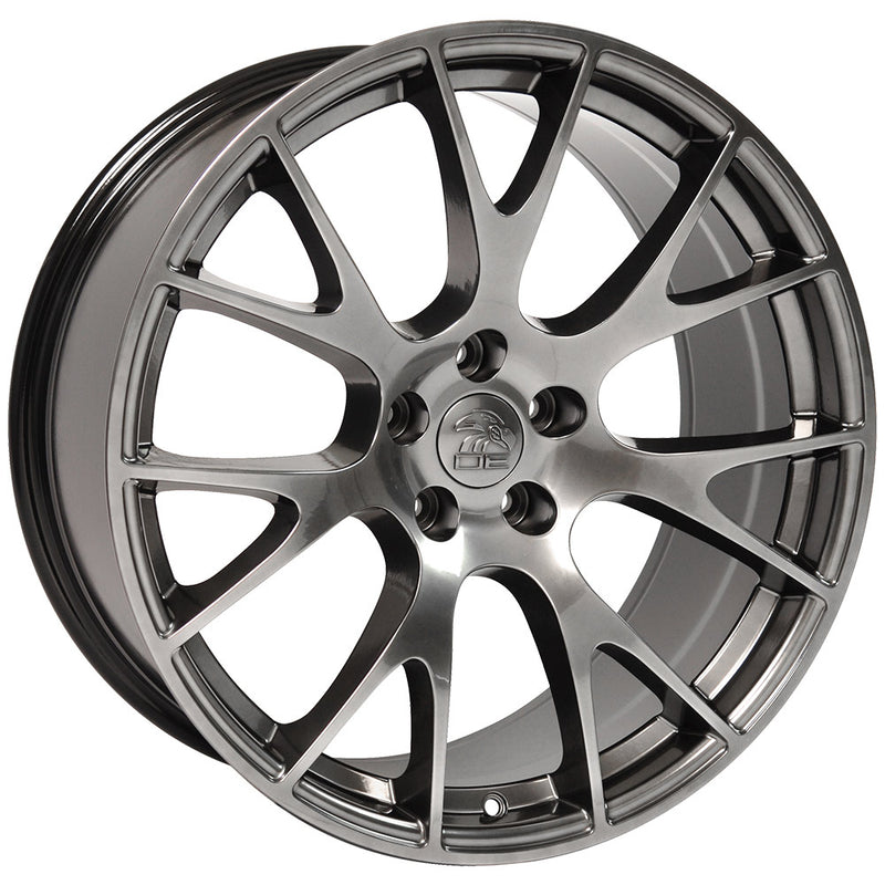 22" Replica Wheel DG15 Fits Dodge Hellcat Rim 22x9 Hyper Wheel