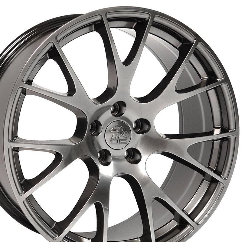 22" Replica Wheel DG15 Fits Dodge Hellcat Rim 22x9 Hyper Wheel