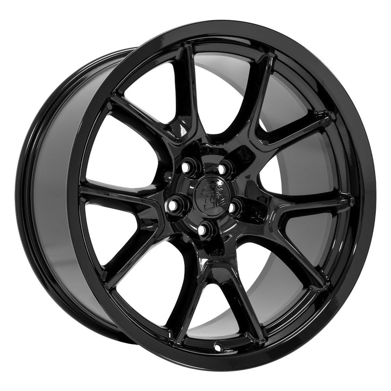 20" Replica Wheel fits Dodge Challenger - DG21 Black 20x10