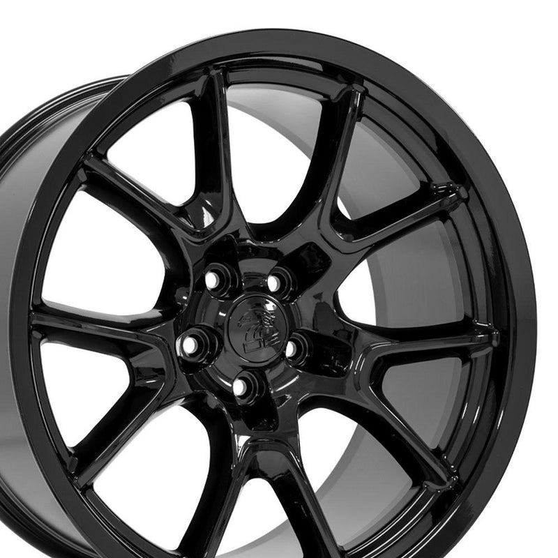 20" Replica Wheel fits Dodge Challenger - DG21 Black 20x10