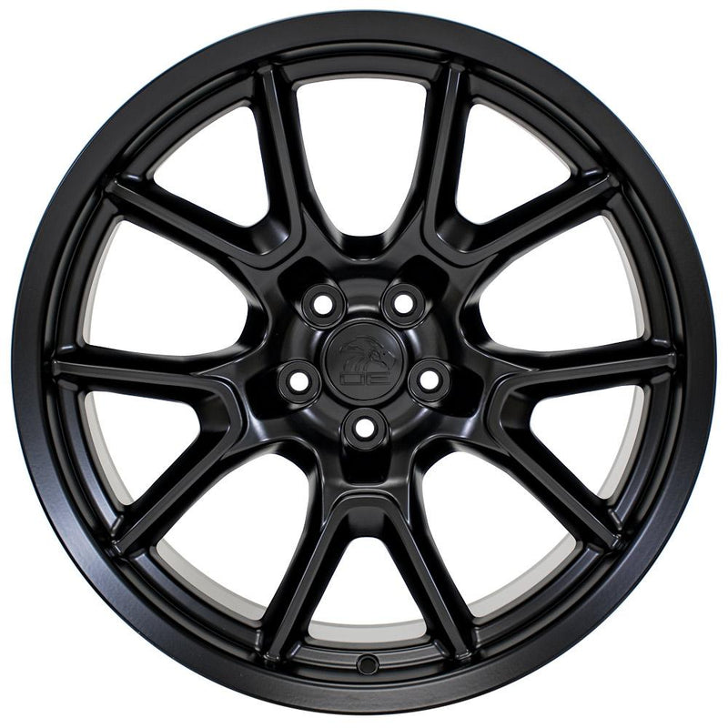 20" Replica Wheel fits Dodge Challenger - DG21 Satin Black 20x10