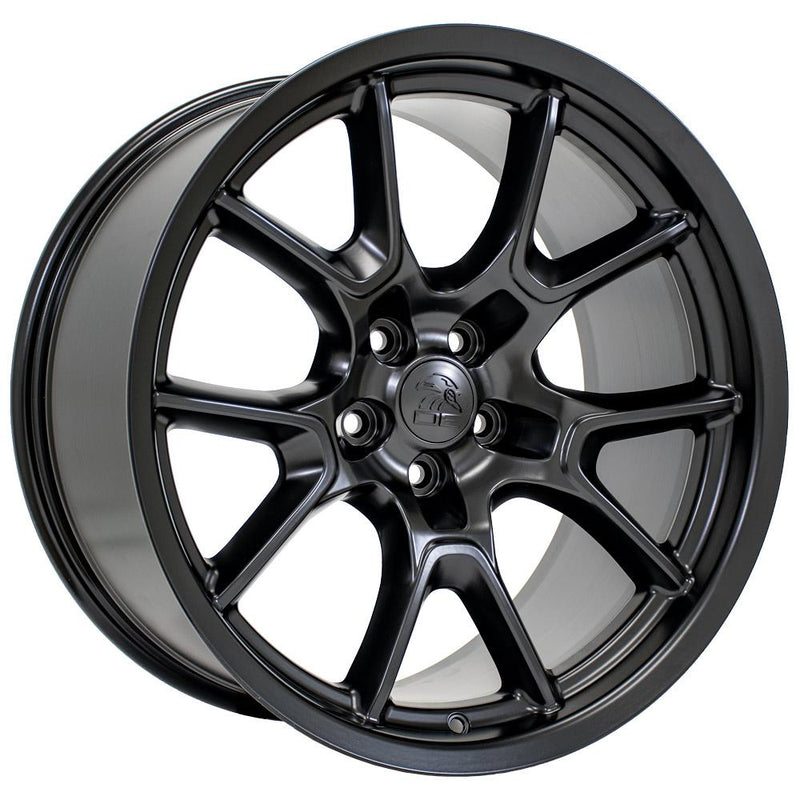 20" Replica Wheel fits Dodge Challenger - DG21 Satin Black 20x10