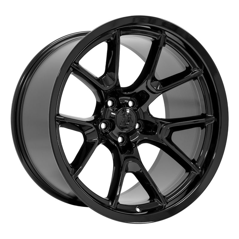 20" Replica Wheel fits Dodge Challenger - DG21 Black 20x11