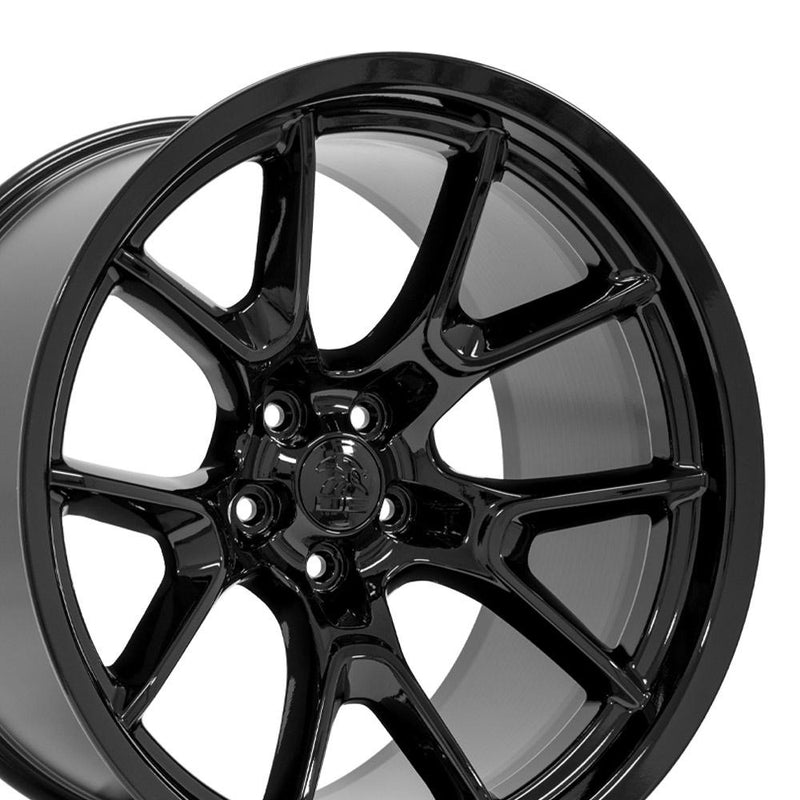 20" Replica Wheel fits Dodge Challenger - DG21 Black 20x11