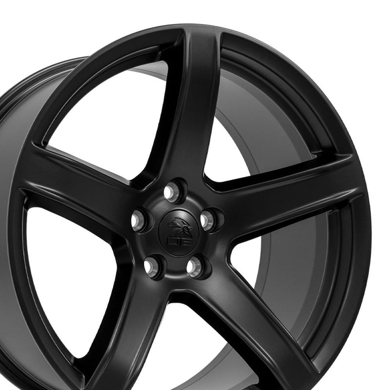 20" Replica Wheel fits Dodge Challenger - DG22 Satin Black 20x9.5