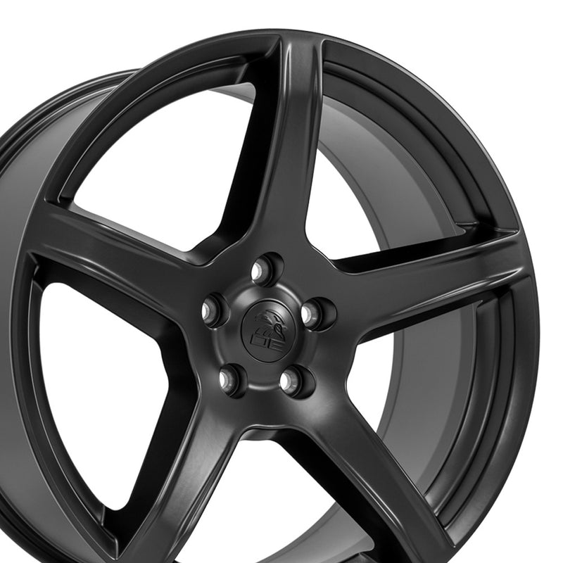 22" Replica Wheel fits Jeep Grand Cherokee - DG22 Satin Black 22x9.5