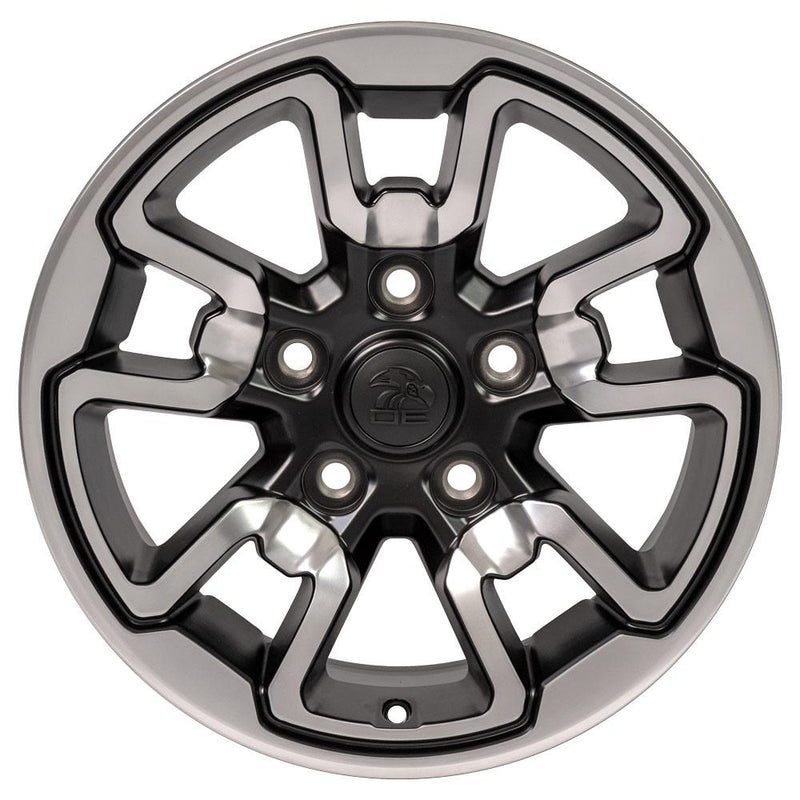 17" Replica Wheel DG55 Fits Dodge RAM Rebel Rim 17x8 Polished w/Satin Wheel