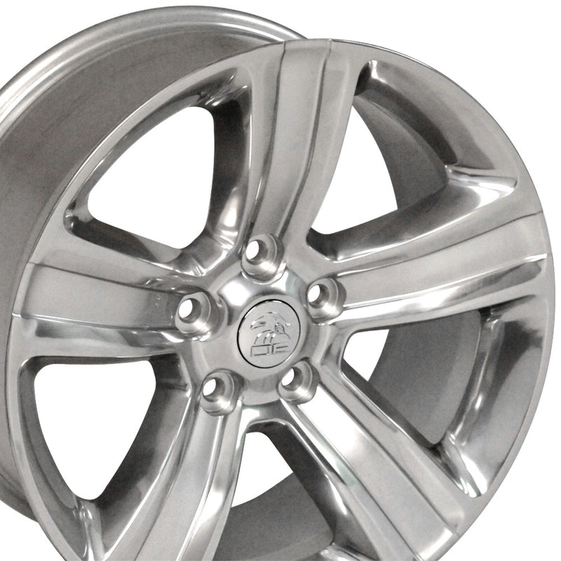 20" Replica Wheel DG65 Fits Dodge RAM Rim 20x9 Polished Wheel