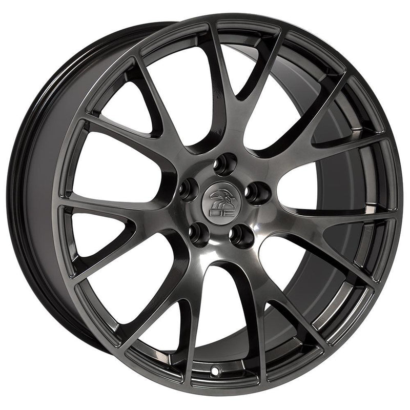 22" Replica Wheel DG69 Fits Dodge RAM Hellcat Rim 22x10 Hyper Wheel