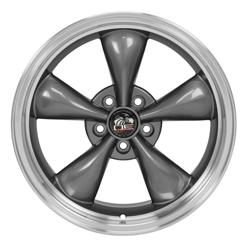 18" Replica Wheel FR01 Fits Ford Mustang Bullitt Rim 18x9 Gunmetal Wheel