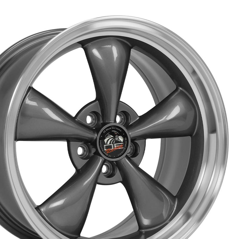 18" Replica Wheel FR01 Fits Ford Mustang Bullitt Rim 18x9 Gunmetal Wheel