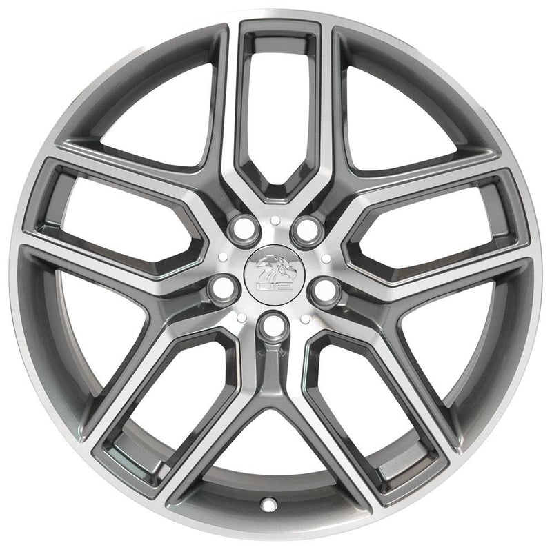 20" Replica Wheel FR73 Fits Ford Explorer Rim 20x9 Gunmetal Mach'd Wheel