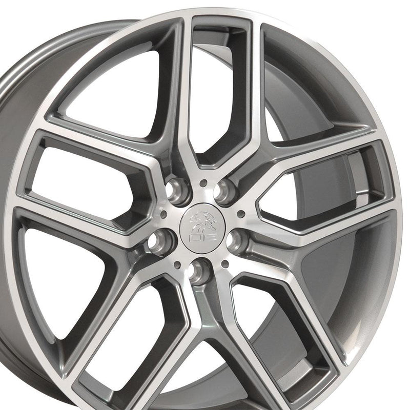 20" Replica Wheel FR73 Fits Ford Explorer Rim 20x9 Gunmetal Mach'd Wheel