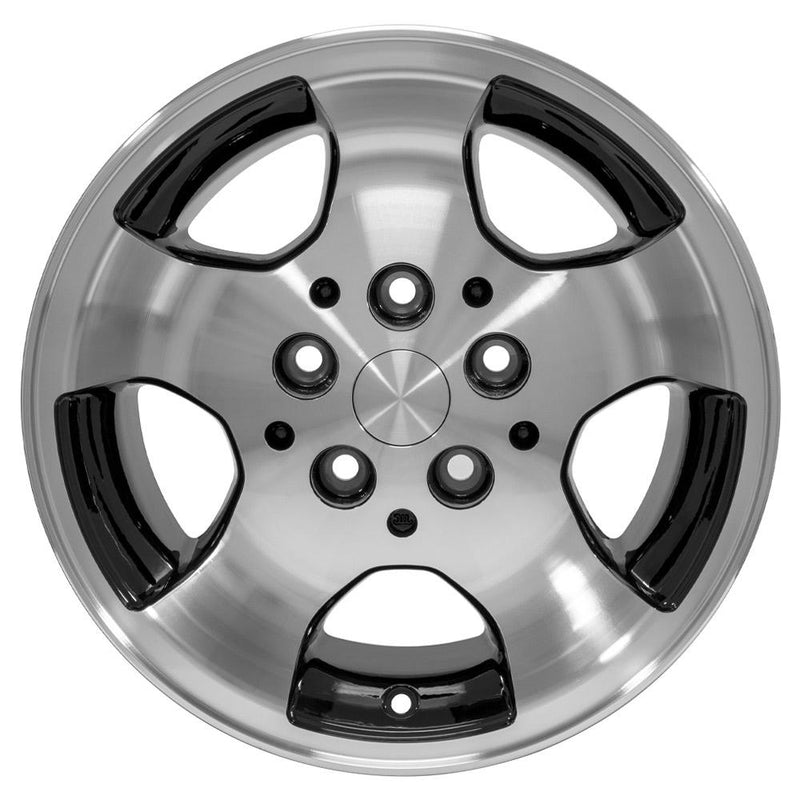 15" Replica Wheel JP08 Fits Jeep Wrangler Rim 15x8 Machined Wheel
