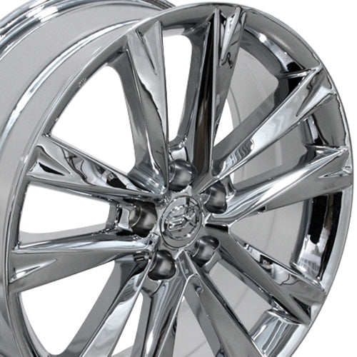 19" Replica Wheel LX24 Fits Lexus RX Rim 19x7.5 Chrome Wheel