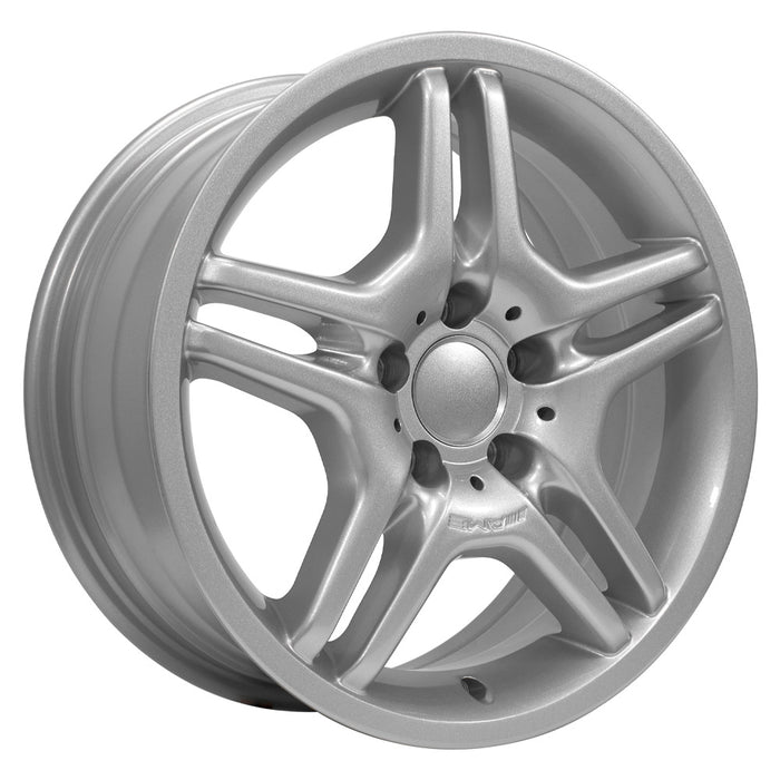 17" Replica Wheel MB02 Fits Mercedes Benz C Class Rim 17x7.5 Silver Wheel