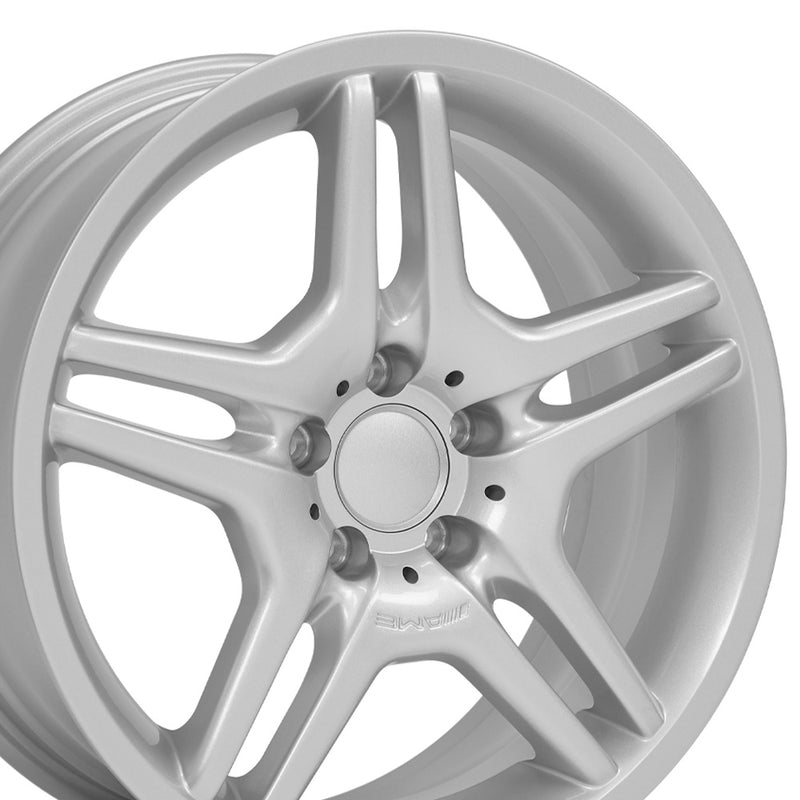 18" Replica Wheel MB02 Fits Mercedes Benz C Class Rim 18x9 Silver Wheel
