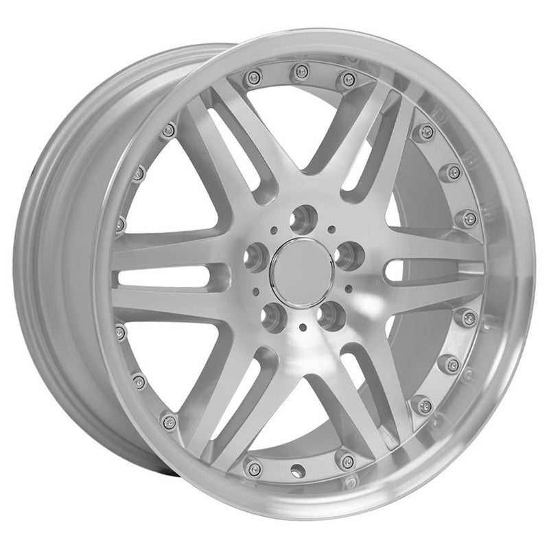 18" Replica Wheel MB09 Fits Mercedes Benz C Class Rim 18x8.5 Silver Wheel