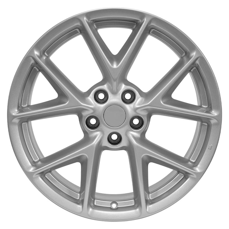 19" Replica Wheel NS20 Fits Nissan Maxima Rim 19x8 Silver Wheel