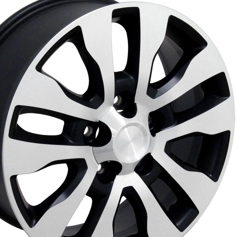 20" Replica Wheel TY11 Fits Toyota Tundra Rim 20x8 Satin Mach'd Wheel