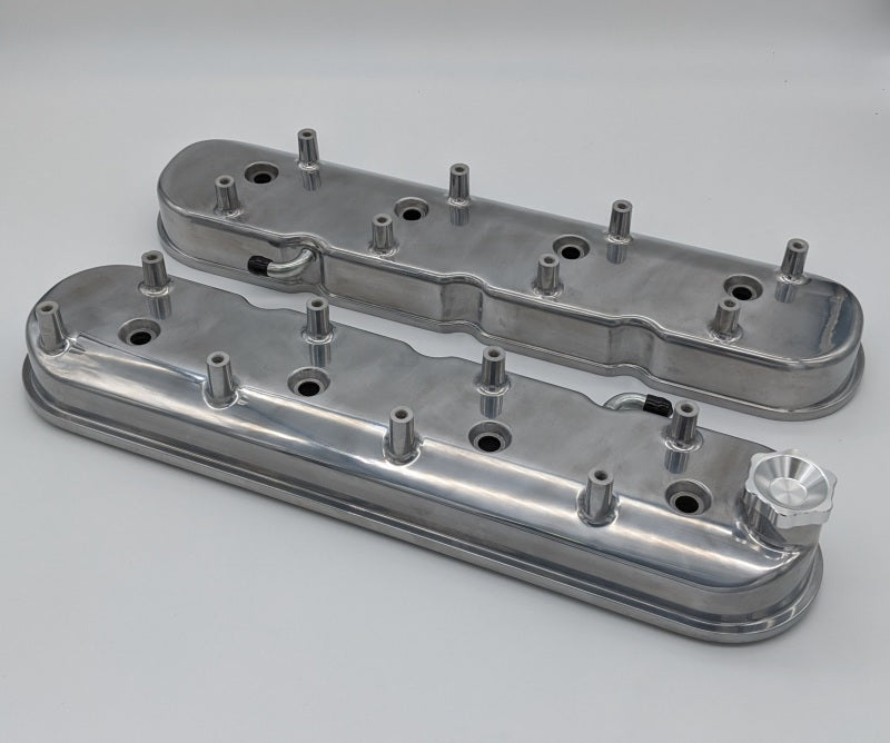 Granatelli 96-22 GM LS Tall Valve Cover w/Integral Angled Coil Mounts - Polished (Pair)  (CLOSE OUT)