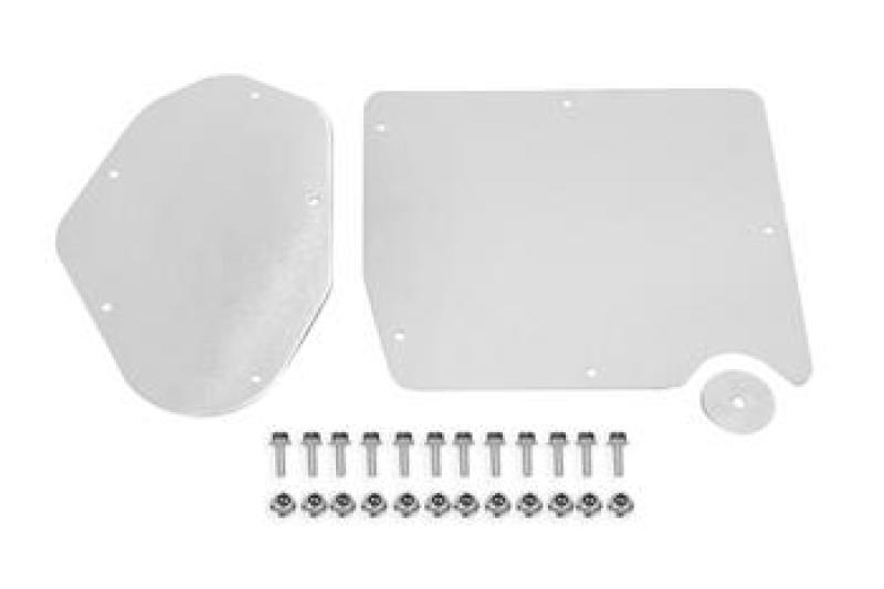 BMR 15-20 Ford Mustang A/C &amp; Heater Delete Panel (Aluminum) - Bare