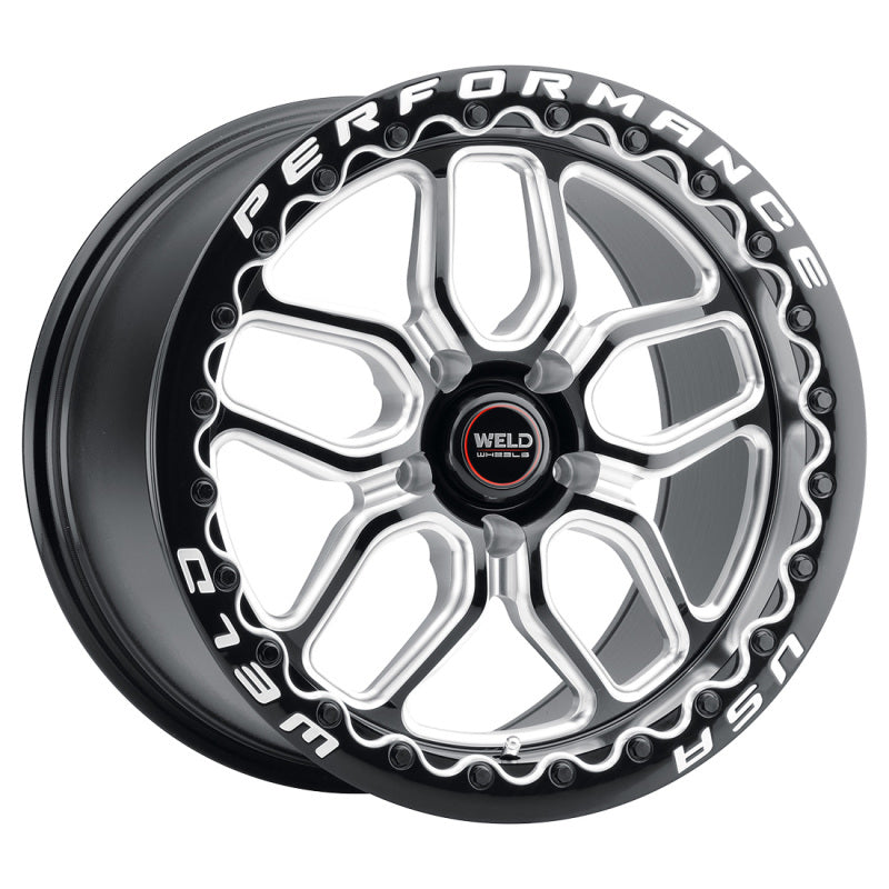 Weld Racing 15x10 Laguna Bead Lock 5x120 ET46 BS7.25 Gloss BLK MIL DIA 78.1