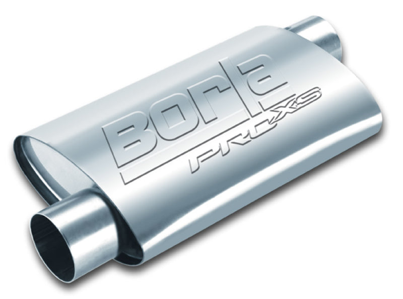 Borla Universal Pro-XS 3in Inlet//Outlet Offset/Offset 14x9 1/2 x 4 Muffler