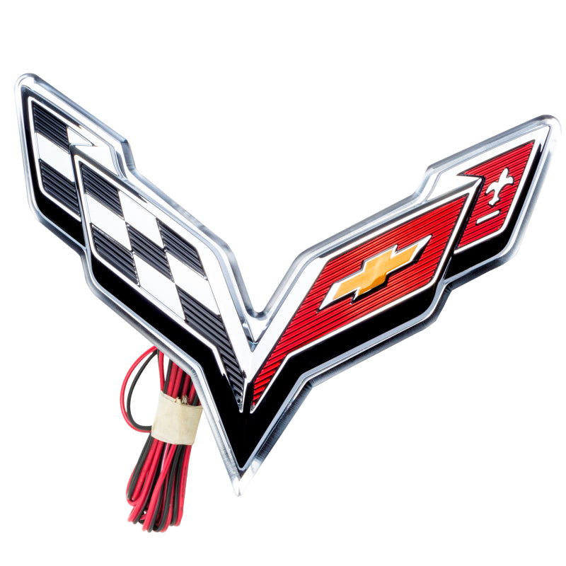Oracle Corvette C7 Rear Illuminated Emblem - Red SEE WARRANTY (CLOSE OUT)