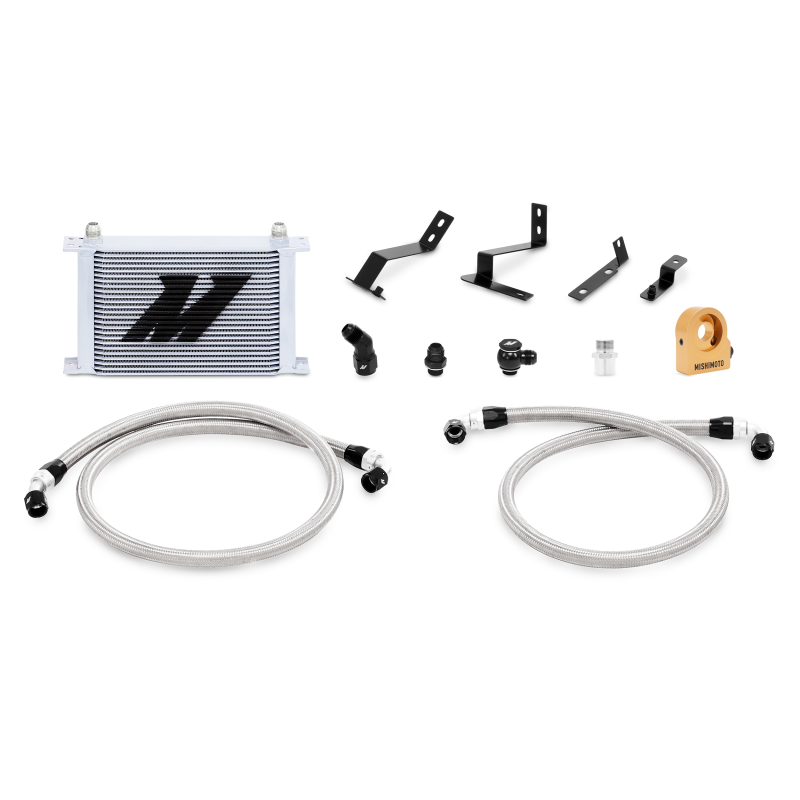 Mishimoto 2016+ Chevy Camaro Oil Cooler Kit w/ Thermostat - Silver (CLOSE OUT)