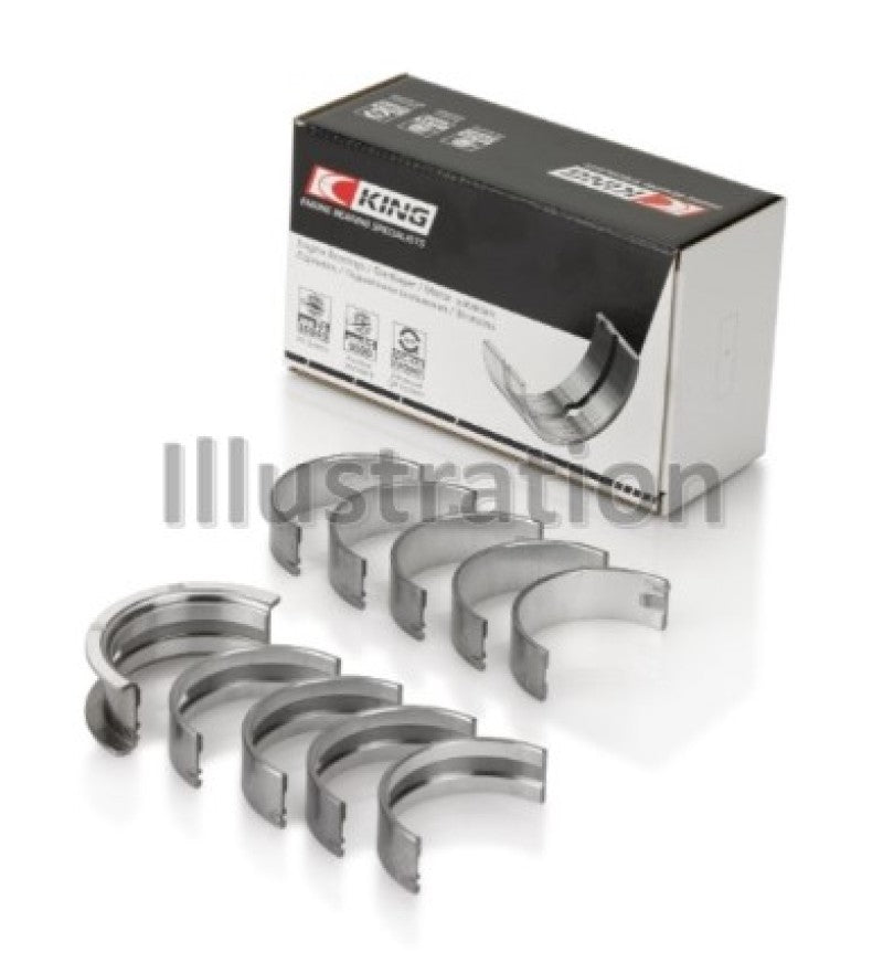 King Engine Bearings GMC 2.4L (146cu) I4 Ecotec Main Bearing Set - (Size 1.0 Oversized)