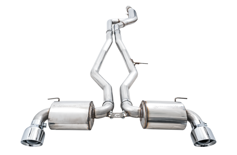 AWE Tuning 2020 Toyota Supra A90 Non-Resonated Touring Edition Exhaust - 5in Chrome Silver Tips