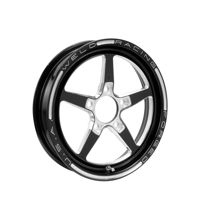 Weld Alumastar 1-Piece 18x6 / 5x120 BP / 2.7in. BS Polished Wheel - Non-Beadlock - Black