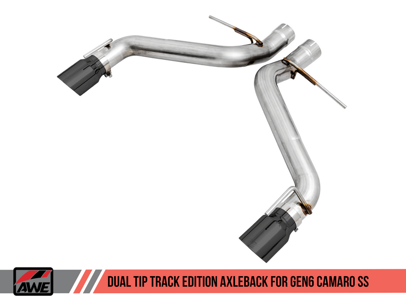 AWE Tuning 16-19 Chevrolet Camaro SS Axle-Back Exhaust - Track Edition (Diamond Black Tips)