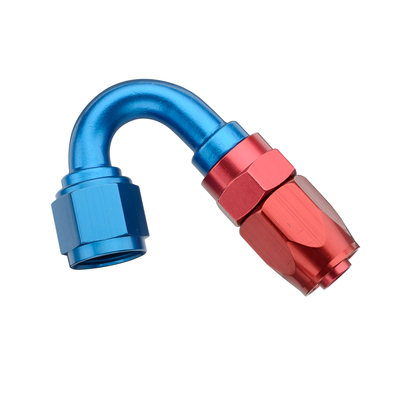Fragola -8AN x 150 Degree Pro-Flow Hose End - Blue/Red