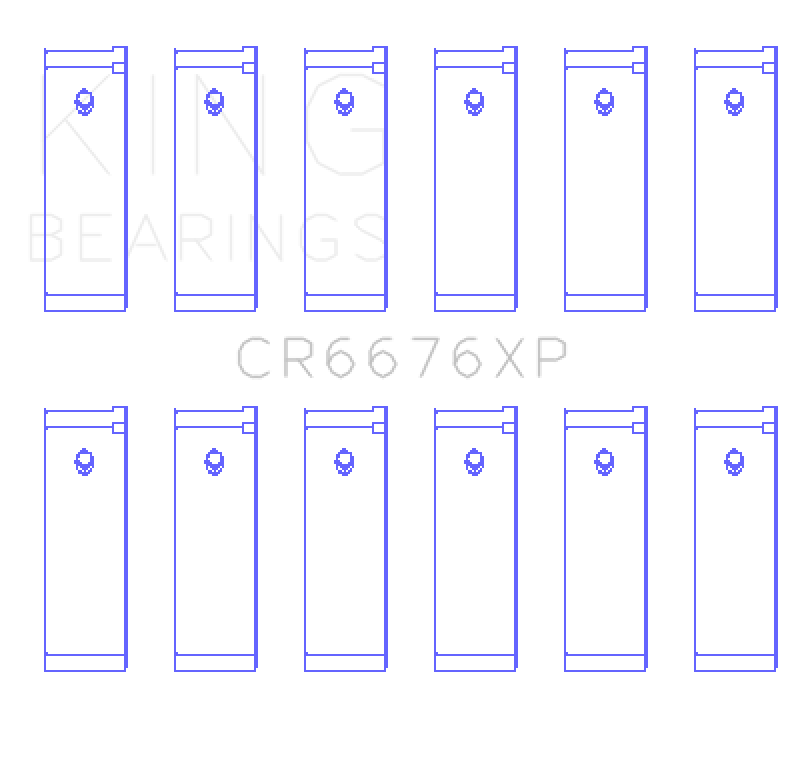 King Engine Bearings Nissan VG30DE/VG30DETT/VG30E/VG30T (Size +0.25) Performance Rod Bearing Set