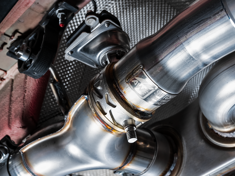 AWE Tuning BMW F8X M3/M4 Track Edition Cat-Back Exhaust - Chrome Silver Tips