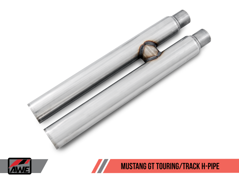 AWE Tuning S550 Mustang GT Cat-Back Exhaust - Track Edition (Diamond Black Tips)